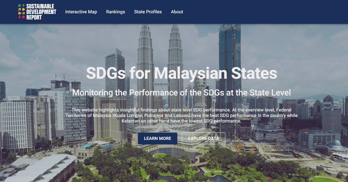 Malaysian states sdg index